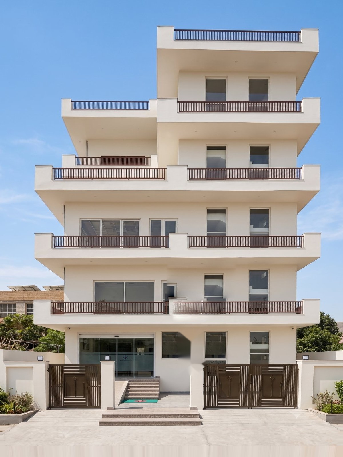 Bhadoo Surgical & Wellness Centre building (illustrative render)